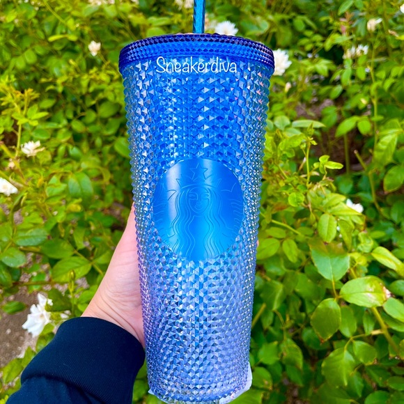 Starbucks Other - 💙Starbucks💙overseas Blue💎bling Korea💎studded